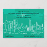 Invitación a la cena de un ensayo en Manhattan Sky