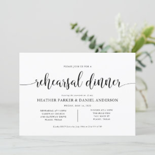 Invitación a la cena de un ensayo ruso Boda