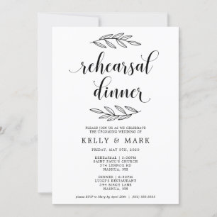 Invitación a la cena de un ensayo ruso Boda
