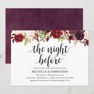 Invitación a la cena de un ensayo ruso de Boda de