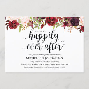 Invitación a la cena de un ensayo ruso de Boda de