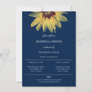 Invitación a la cena de un ensayo rústico de giras