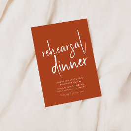 Invitación a la cena de un ensayo simple de malva