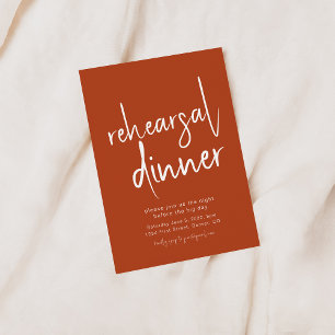 Invitación a la cena de un ensayo simple de malva