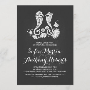 Invitación a la cena de una pareja de caballitos d