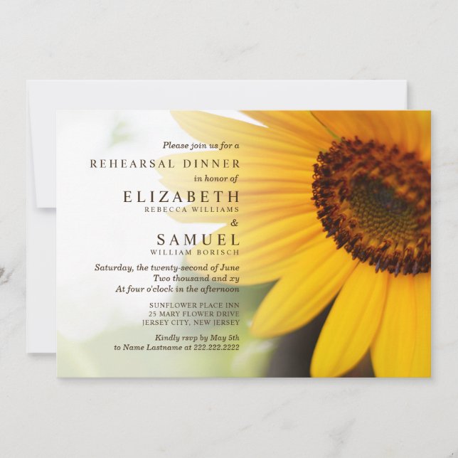 Invitación a la cena de verano de verano de giraso (Anverso)