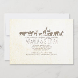 Invitación a la cena de Zoo Safari