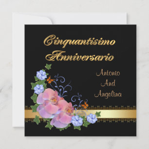 Invitación a la cena del 50 aniversario, italiano