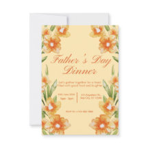 Invitación a la cena del Día del Padre ilustrativo