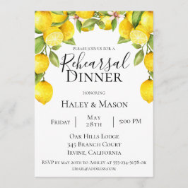 Invitación a la cena del ensayo Citrus Orchard