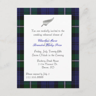 Invitación a la cena del ensayo de Boda Forbes Pla