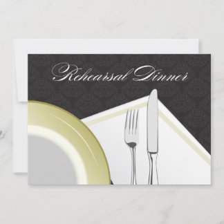 Invitación a la cena del ensayo de configuración (