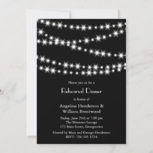Invitación a la cena del ensayo de luces de toro