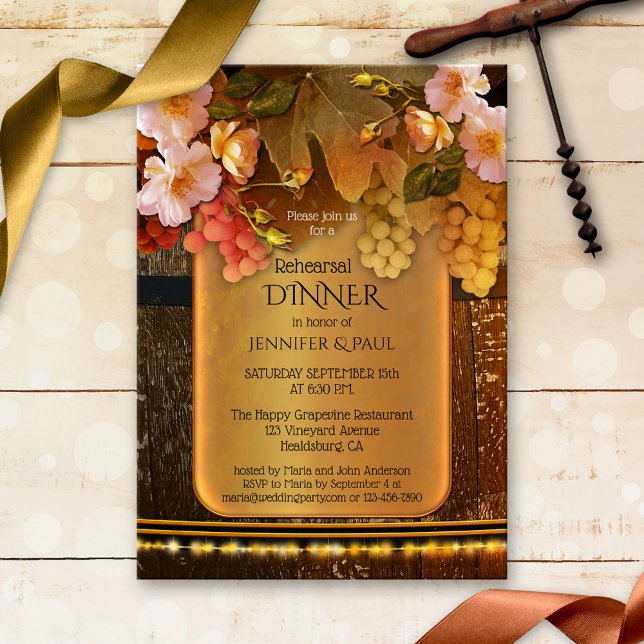 Invitación a la cena del ensayo del tema del vino  (Subido por el creador)
