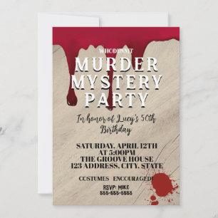 Invitación a la cena del misterio del asesinato: s