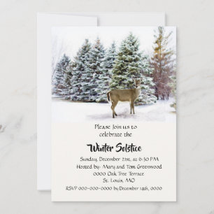 Invitación a la cena del solsticio de invierno