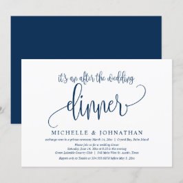 Invitación a la cena después de la boda para fuga 
