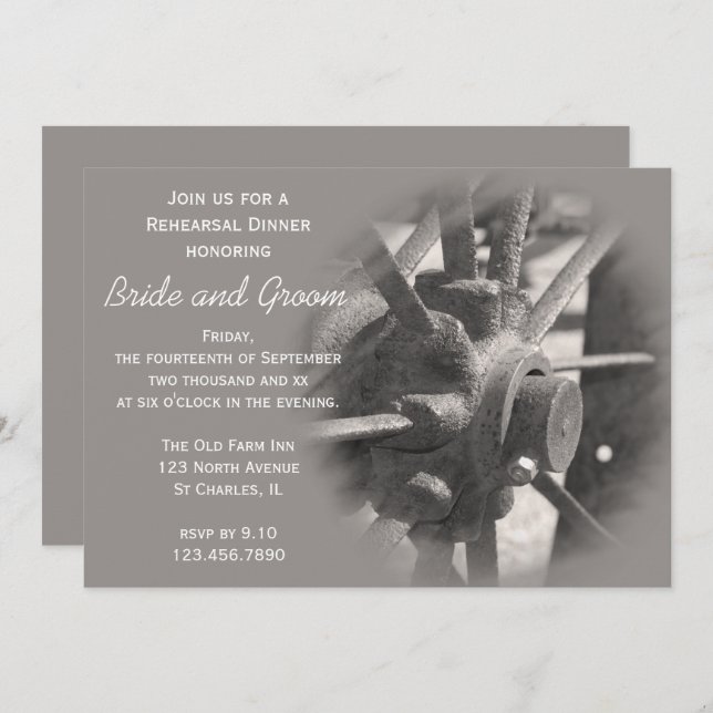 Invitación a la cena en el país de la rueda del va (Anverso / Reverso)