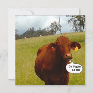 Invitación a la cena en el Vegan