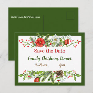 Invitación a la Cena Familiar de Navidad 'Save the