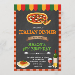 Invitación a la cena italiana