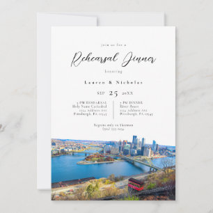 Invitación a la cena para el ensayo de Pittsburgh 