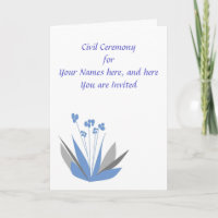 Invitación a la ceremonia civil
