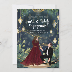 Invitación a la ceremonia de anillo de invitación 