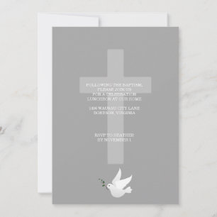 Invitación a la ceremonia de bautismo/ cristianism