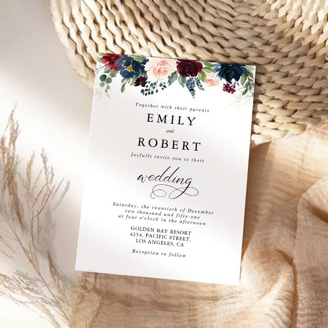 Invitación a la ceremonia de Boda de Borgoña y Mar (Subido por el creador)