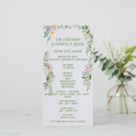 Invitación a la ceremonia de Boda de Flores Silves