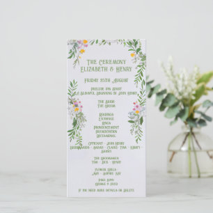 Invitación a la ceremonia de Boda de Flores Silves