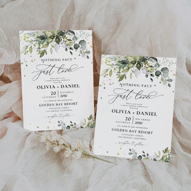 Invitación a la ceremonia de Boda de verde (Subido por el creador)
