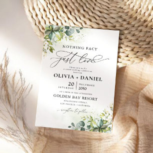 Invitación a la ceremonia de Boda de verde
