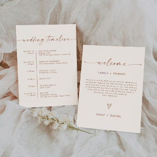 Invitación a la ceremonia de Boda minimalista