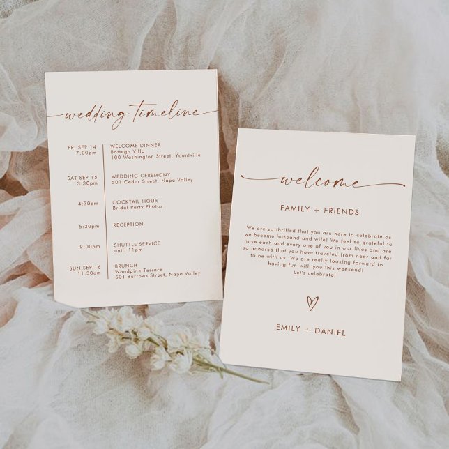 Invitación a la ceremonia de Boda minimalista (Subido por el creador)