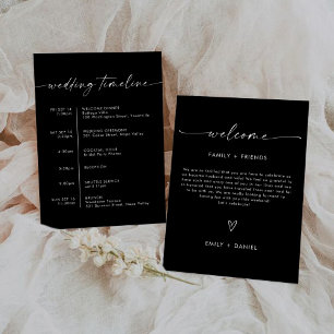 Invitación a la ceremonia de Boda minimalista