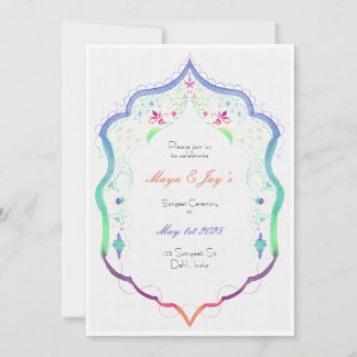 Invitación a la ceremonia de Boda sij indio de San