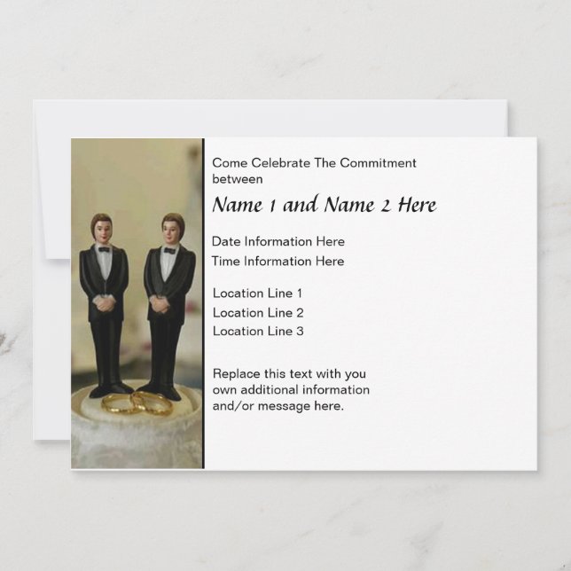 Invitación a la ceremonia de compromiso (Anverso)