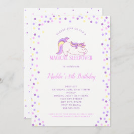 Invitación a la ceremonia de cumpleaños de Unicorn