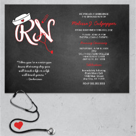 Invitación a la ceremonia de graduación de enferme