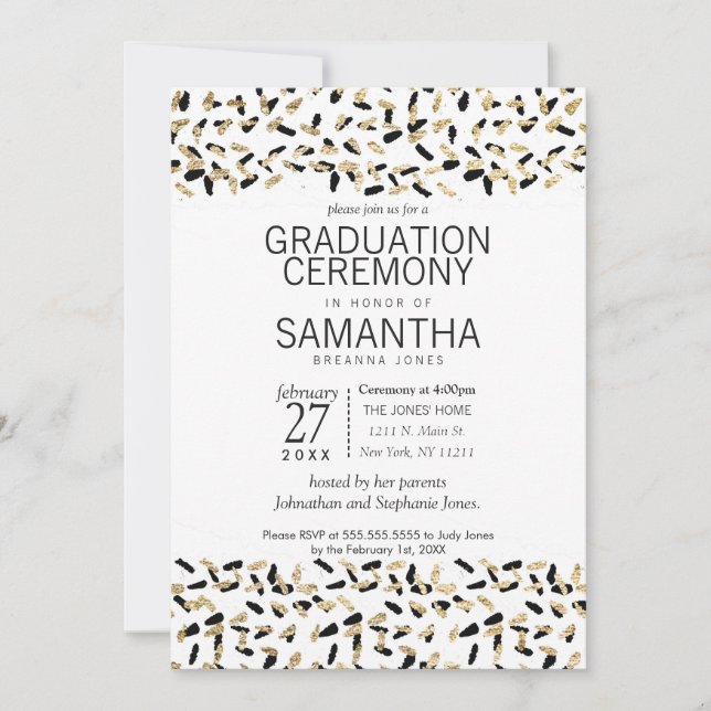 Invitación a la ceremonia de graduación de especkl (Anverso)