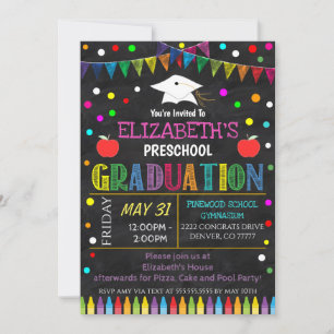 Invitación a la ceremonia de graduación de niños