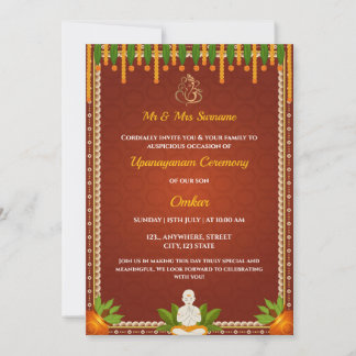 Invitación a la ceremonia de hilo de discusión, ta