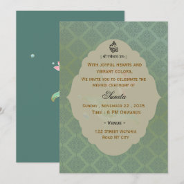 Invitación a la Ceremonia de Mehndi en una Boda In
