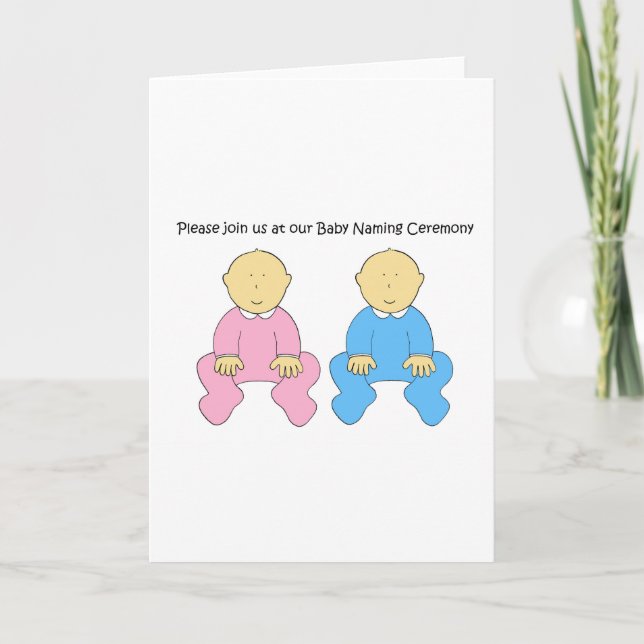 Invitación a la Ceremonia de Nomenclatura de Bebés (Anverso)