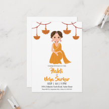 invitación a la ceremonia haldi
