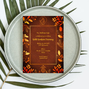 Invitación a la Ceremonia Haldi Kumkum