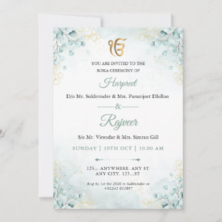 Invitación a la Ceremonia Roka Eucalyptus Gold Ek