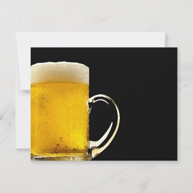 Invitación a la cerveza - Invitaciones personaliza (Anverso)